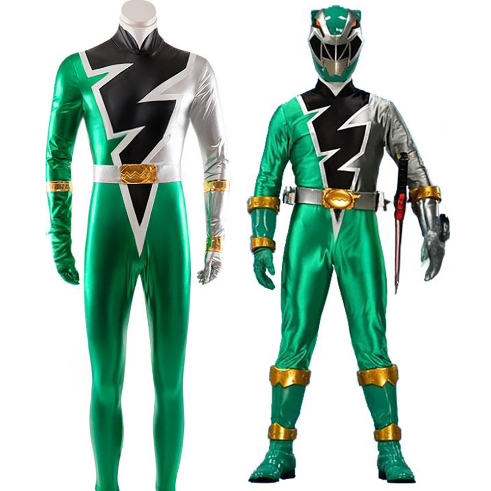 Power Rangers Dino Fury Green Ranger Cosplay Costume